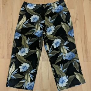 Tommy Bahama floral silk pants size 14